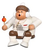 Christmas Market Visitor<br>Sitting Chubby Smoker